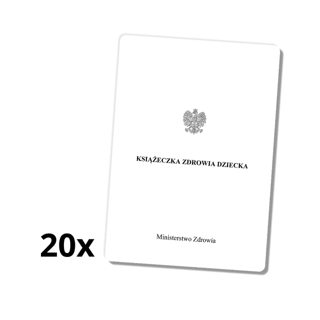 Zestaw 20 Książeczek Zdrowia Dziecka